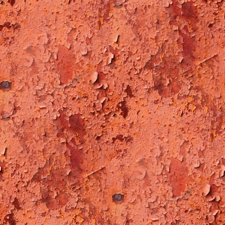 Seamless metal texture red background grunge iron wall old rusty