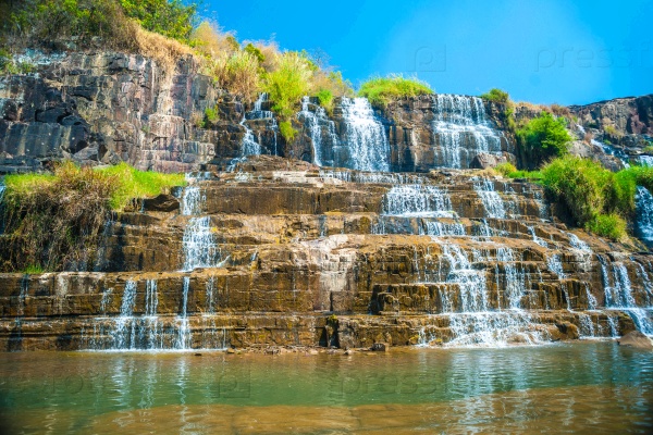 The big Pongour waterfall near Da Lat city, Vietnam
