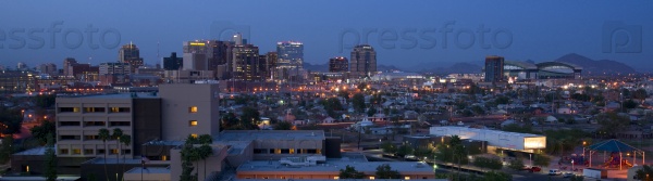 Phoenix Arizona Skyline at night