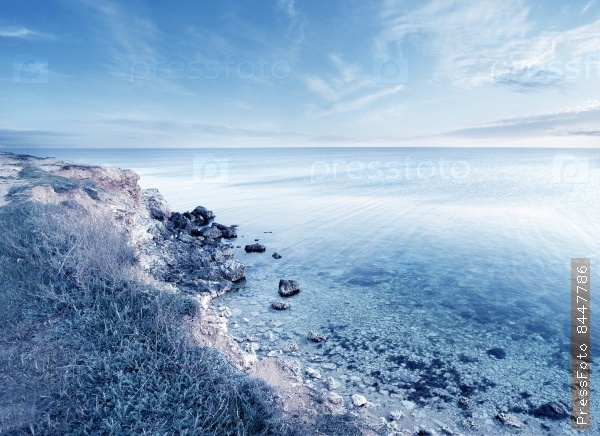 Sea in Crimea, sea coast