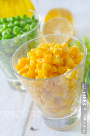 corn and peas