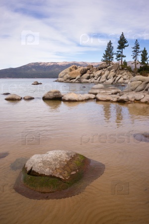 Smooth Rocks Clear Water Lake Tahoe Sand Harbor