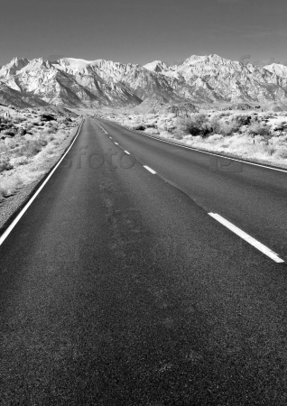 Perfect Highway Owens Valley Sierra Nevada Mountains California