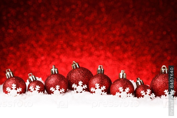 Christmas decorations on sparkling background. studio shot
