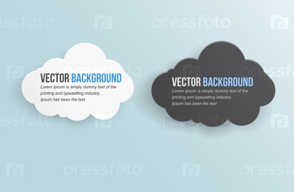 Vector abstract background thunderstorm cloud. Paper