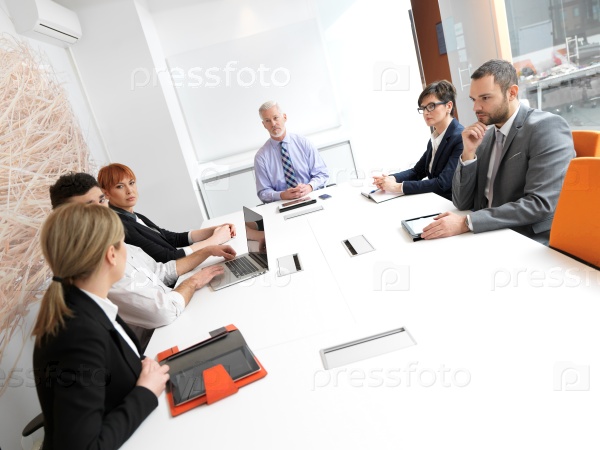 business people group on meeting