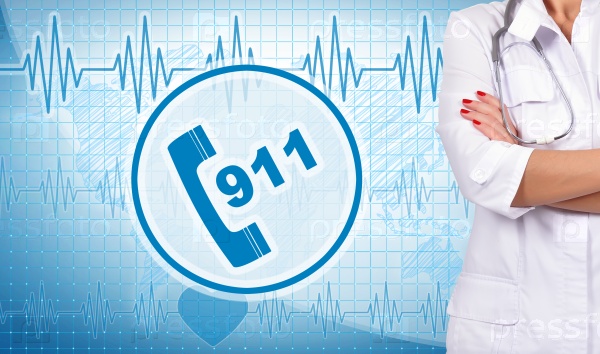 Doctor and 911 symbol
