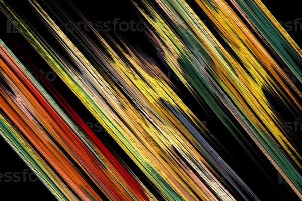 On a dark background there is colored lines and fragments forming a beautiful pattern.