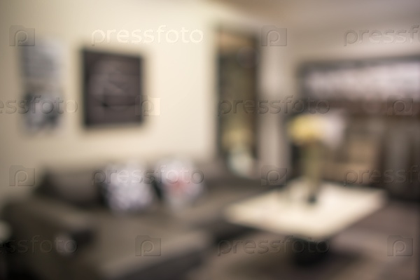 Abstract defocused blurred background blur image of living room.