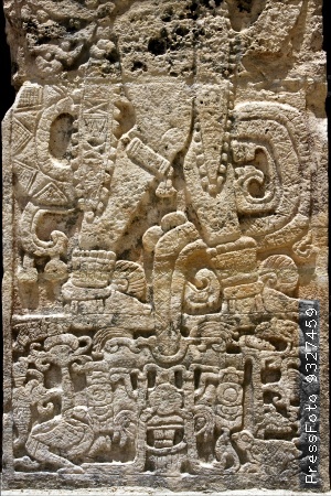 Индейские символы на камне