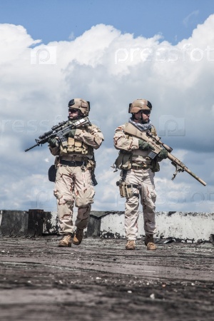 Navy SEALs in action