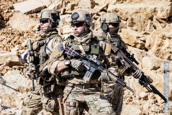 United States Army rangers in the mountains