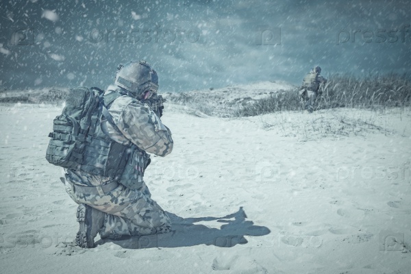 Troopers winter storm
