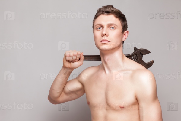 portrait of fitness body worker