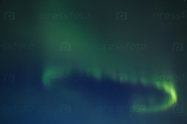 Northern lights (Aurora Borealis) in the night sky
