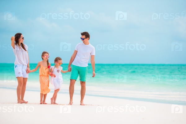 Young family on vacation