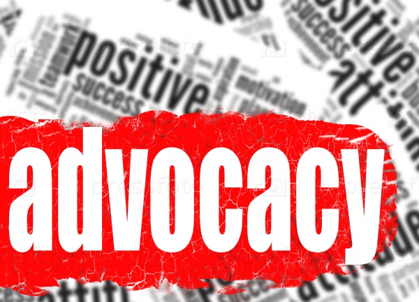 Word cloud advocacy image with hi-res rendered artwork that could be used for any graphic design.