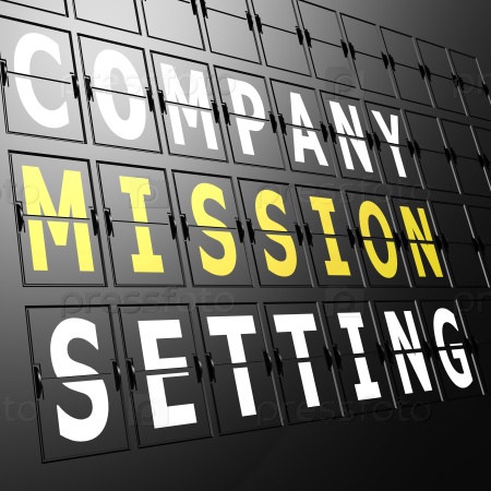 Airport display company mission setting