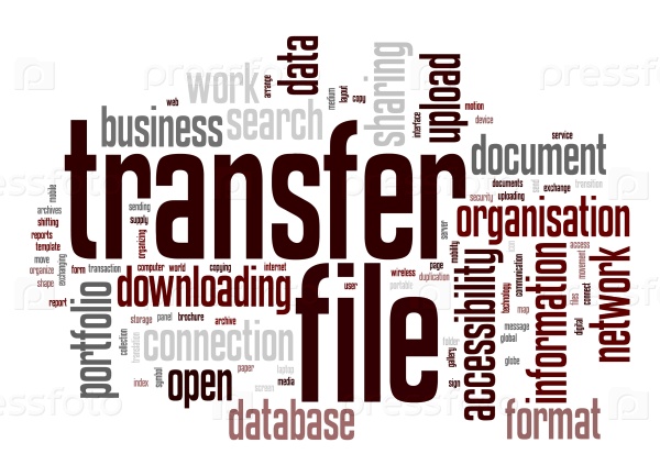 Transfer file word cloud