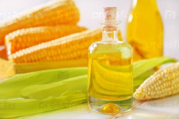 Corn oil, stock photo