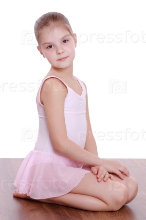 Little ballerina stretching Stock Photo by ©Mari1Photo 54952217