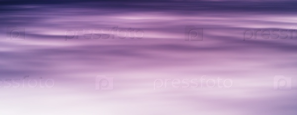 Horizontal vivid purple smooth sky fleecy clouds cloudscape background backdrop