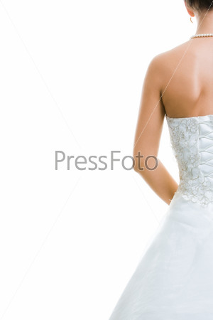 Свадебное платье сзади - 57 фото