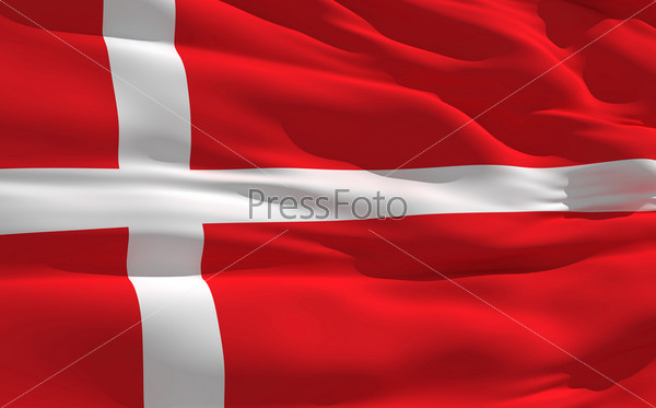 Флаг Дании Фото