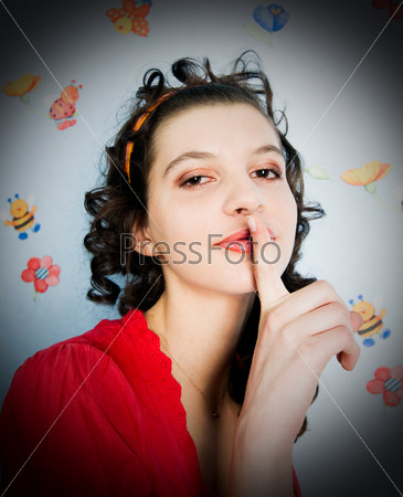Палец на губах обои для рабочего стола, картинки и фото