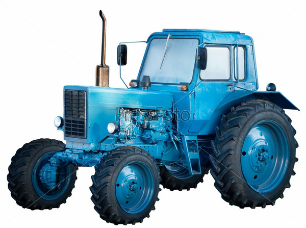 Вафельная картинка Синий трактор 3