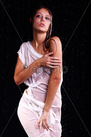 Сексуальная мокрая женщина | Премиум Фото