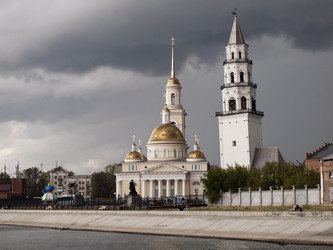 Наклонная Башня Демидовых и Спасо-Преображенский собор в городе Невьянске, Свердловская область - igorvoronchikhin