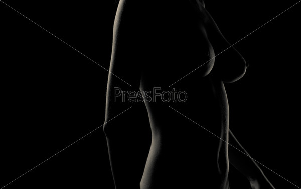фото силуэт голой женщины