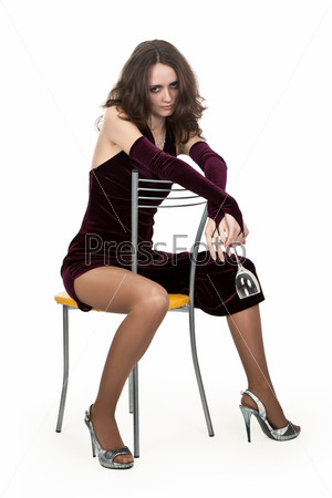 Картина Девушка на стуле # | Арт галерея GMOT