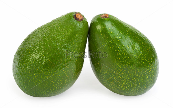 Обои авокадо на белом фоне