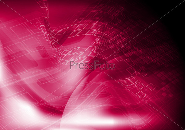 Фотография на тему Абстрактный технологический малиновый фон, формат eps10  | PressFoto