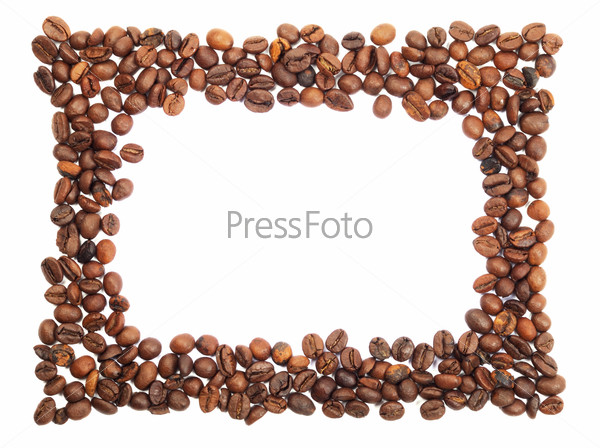 Декор рамок из кофейных зерен
