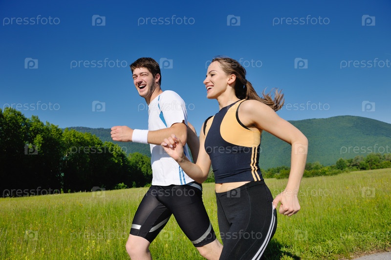 Lesbians Jogging