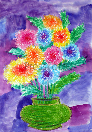Ваза с цветами рисунок карандашом легкий - 54 фото