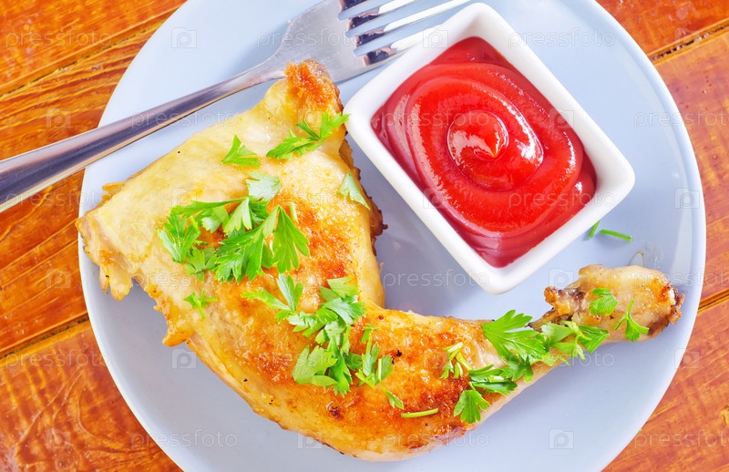 Фотография на тему Жареная курица | PressFoto
