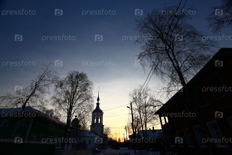 Фотография на тему Ночной Зимний пейзаж | PressFoto