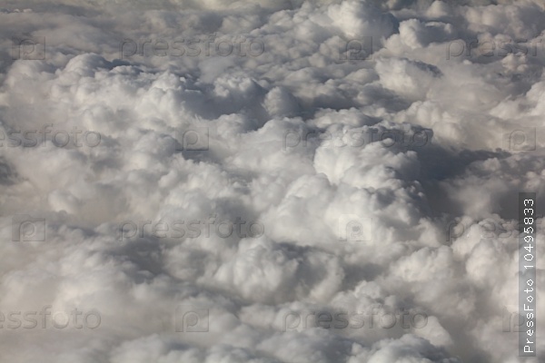 Фотография на тему Текстура облаков с самолета