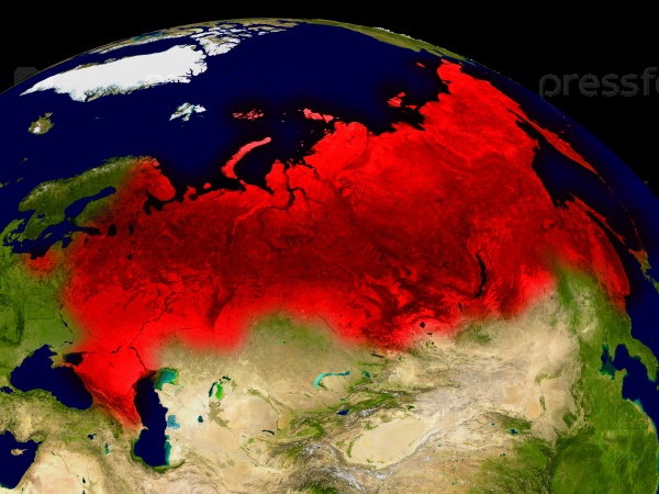 Карта россии из космоса