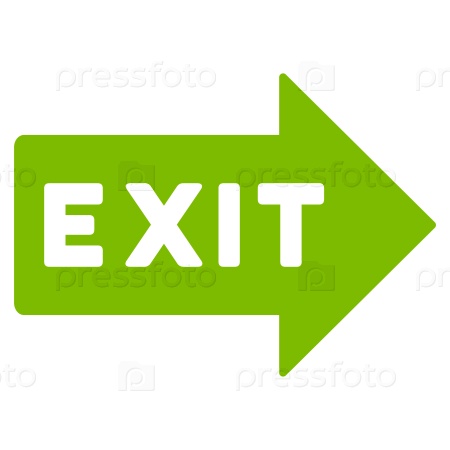 Тема выход. Arrow exit.