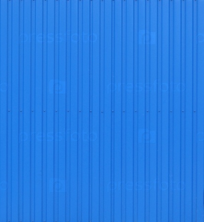 Фотография на тему Металлический рифленый забор синего цвета | PressFoto