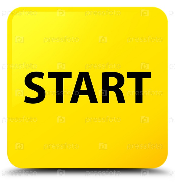 плей желтый. наклейка start. Yellow start. табличка старт. старт.