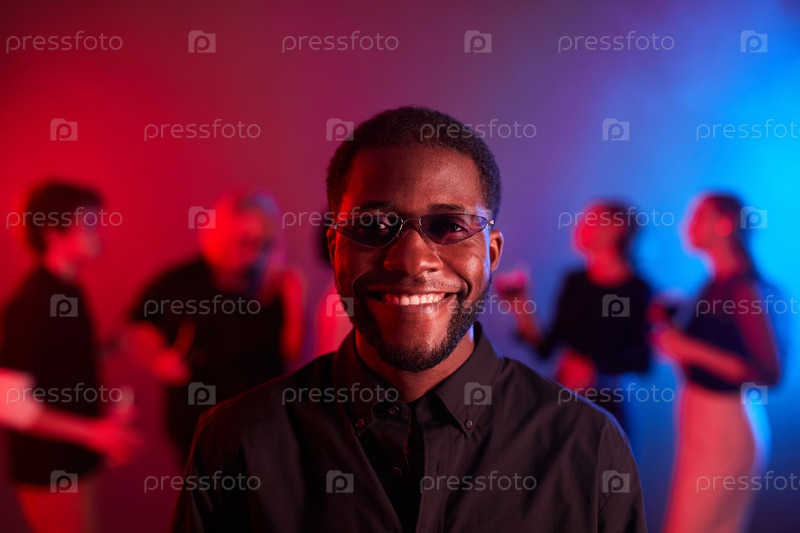 Smiling Black Man Clubbing