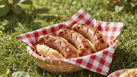 Горячие колбасы в булочках с соусом BBQ - Vvicca