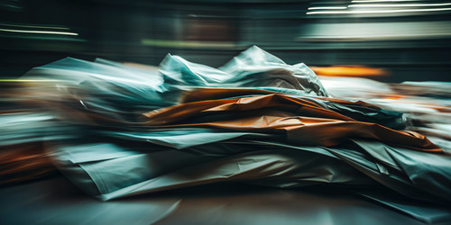 Abstract Image of Creased Fabric With Blurred Background in Motion (Абстрактное изображение выпуклой ткани с размытым фоном в движении)  - RomanZ