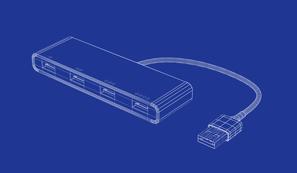 3D-модель USB-концентратора - milea